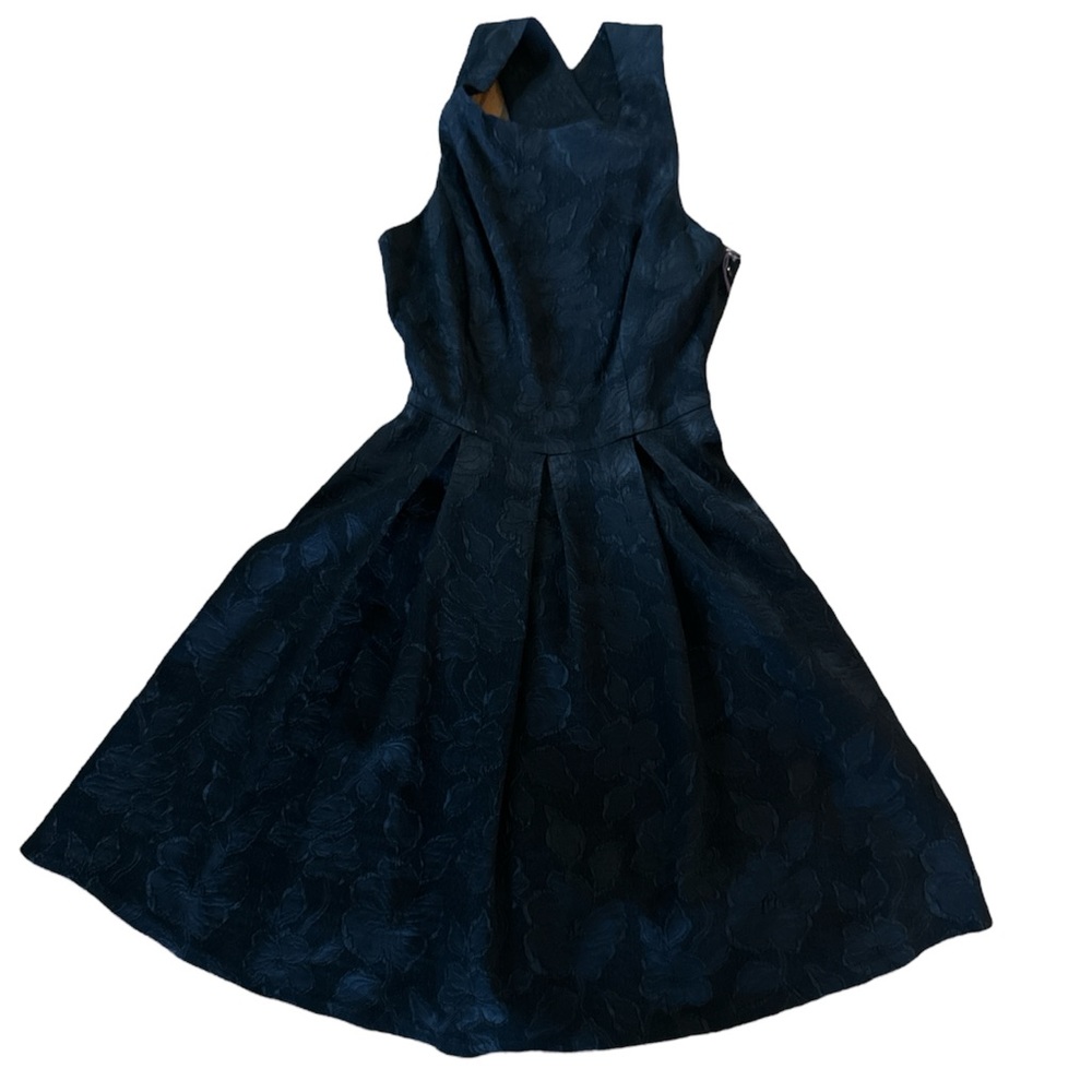 Eva Franco Sleeveless Dress Criss Cross Jaquard Juno Anthropologie